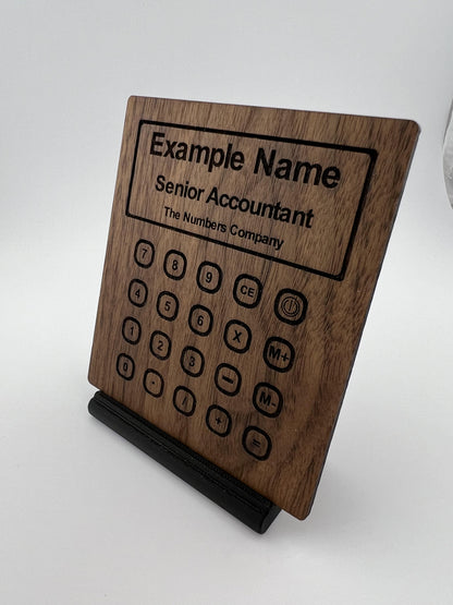 Personalized Accountant Desk Name Plate Custom Desk Plaque and Office Decor Gift for Accountant