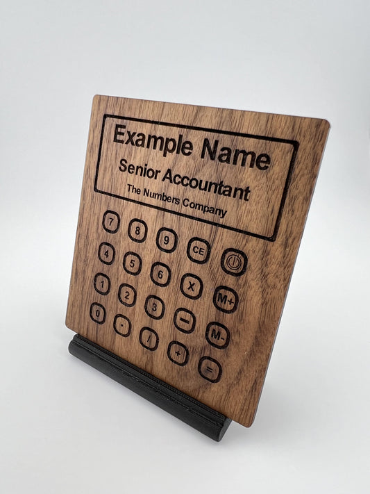 Personalized Accountant Desk Name Plate Custom Desk Plaque and Office Decor Gift for Accountant