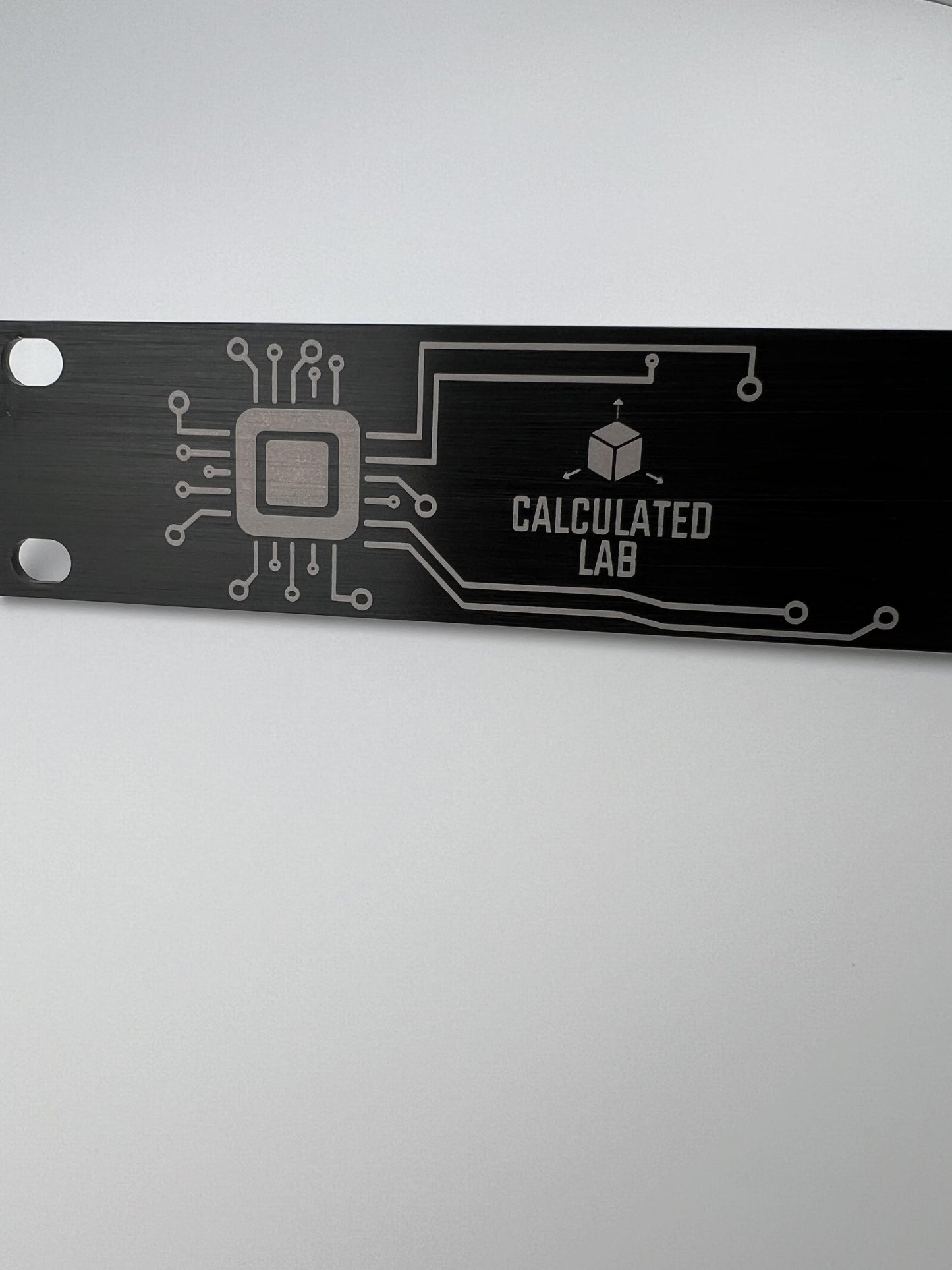 Engraved Server Rack Filler Plates