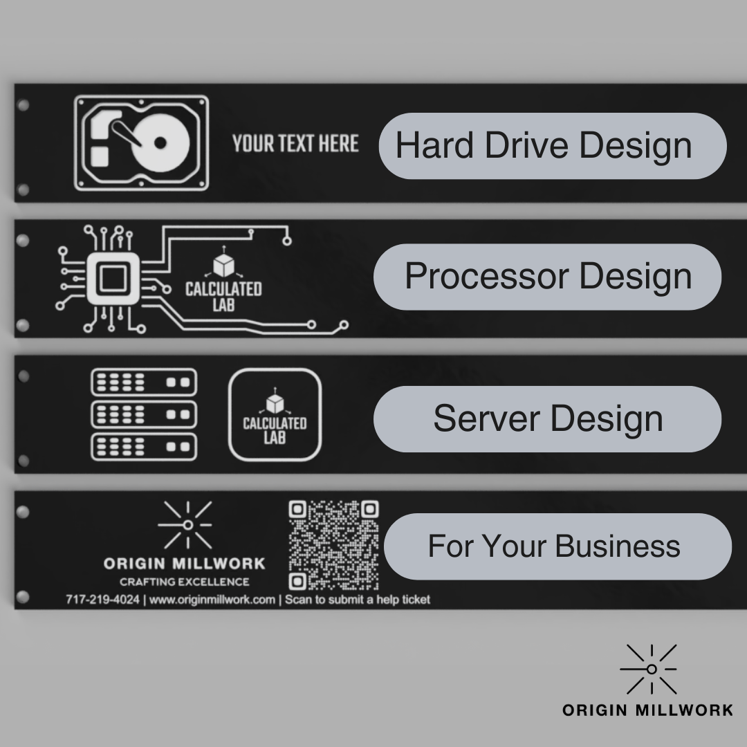 Engraved Server Rack Filler Plates