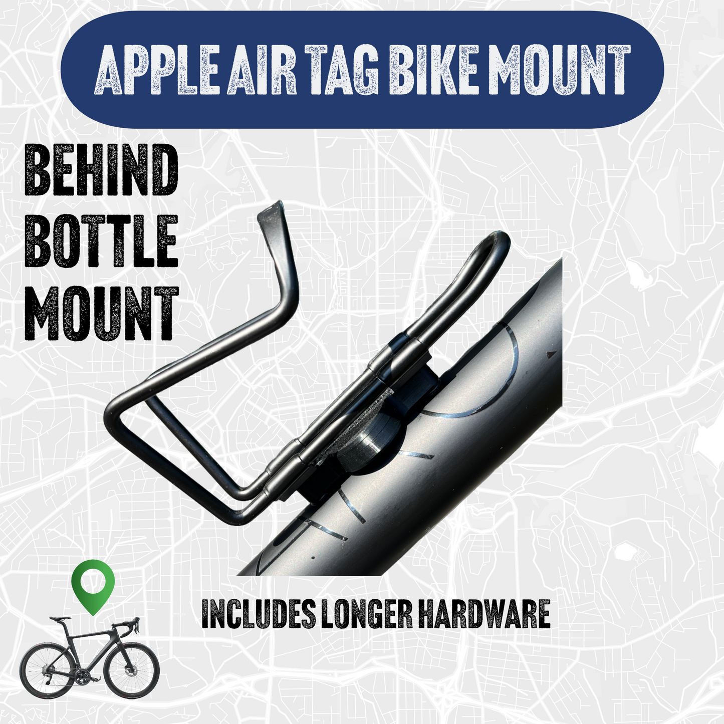 Apple Air Tag Bike Mount - Cycling Mount for Apple Air Tag